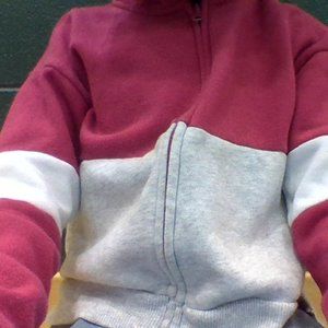 Pink and grey sweater